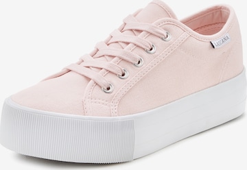 LASCANA Sneakers in Pink: front