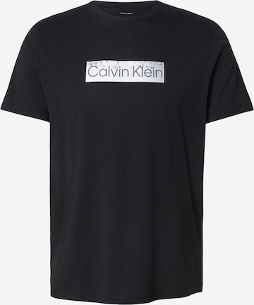 Tricou de la Calvin Klein pe negru: față