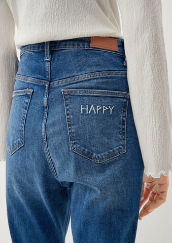 QS Flared Jeans in Blauw