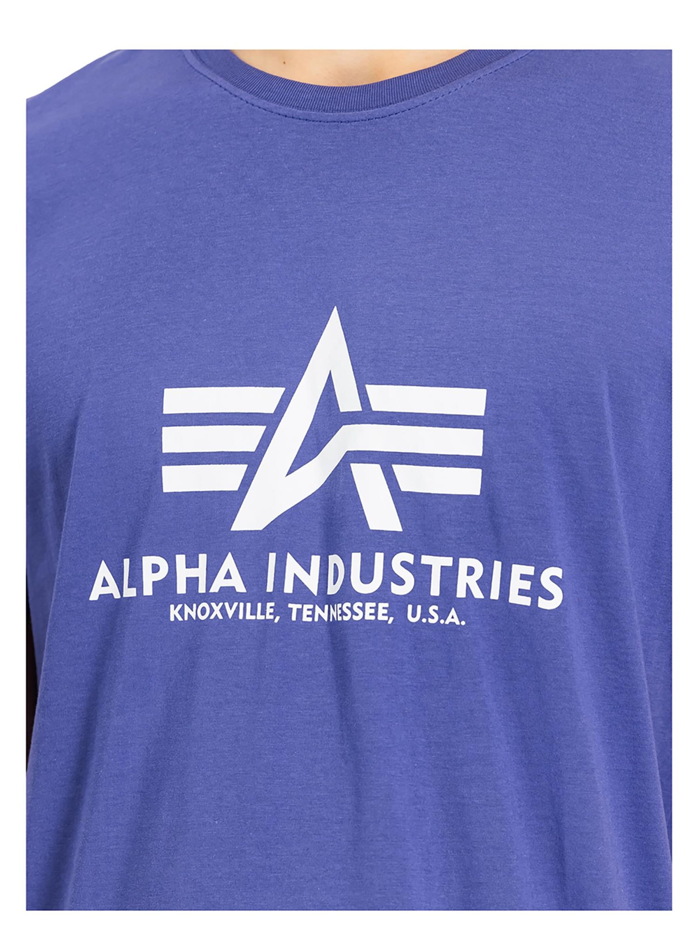 purpurinė ALPHA INDUSTRIES Marškinėliai