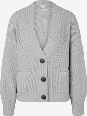 Cardigan TOM TAILOR en gris : devant