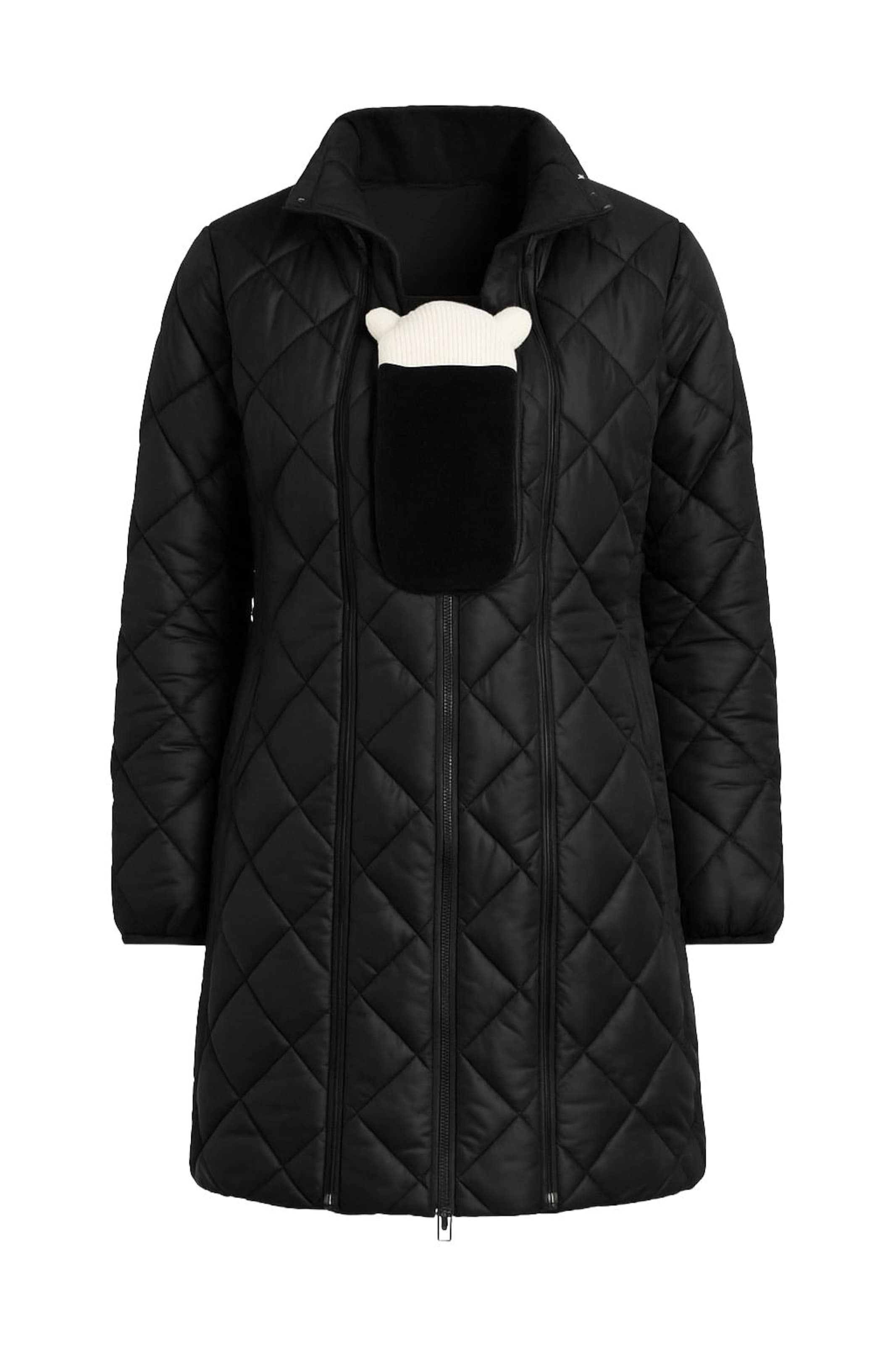 LYN MAMA Between-seasons coat in Black, Item view