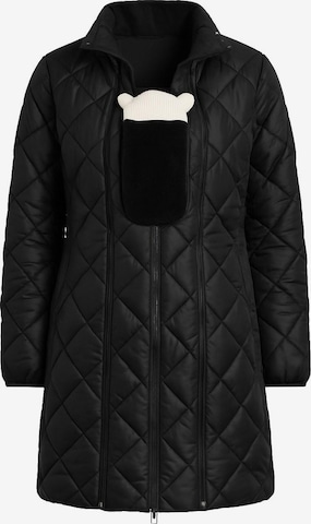 Manteau mi-saison LYN MAMA en noir : devant