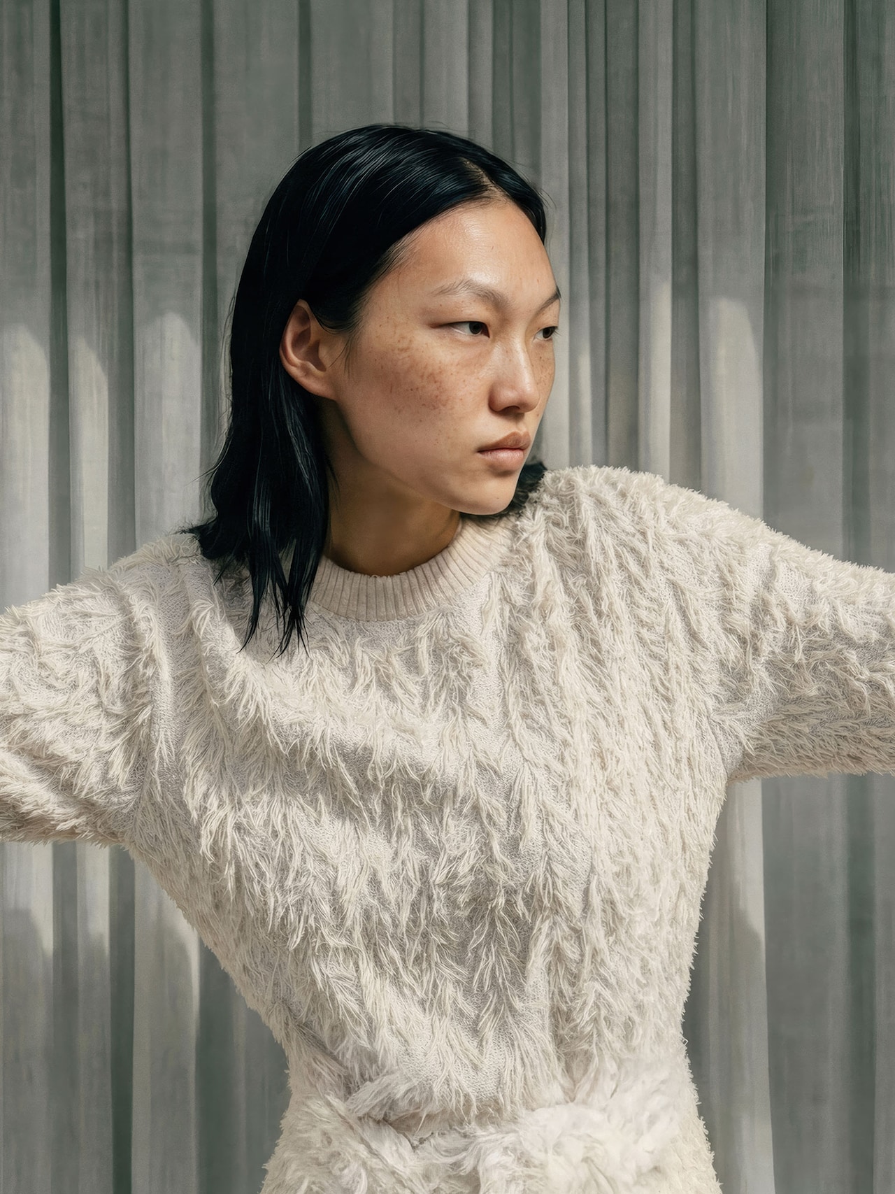 EDITED Nouveautés Pull-over 'Bailee' crème