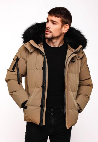 STONE HARBOUR Winter jacket 'Halvaar' in Brown