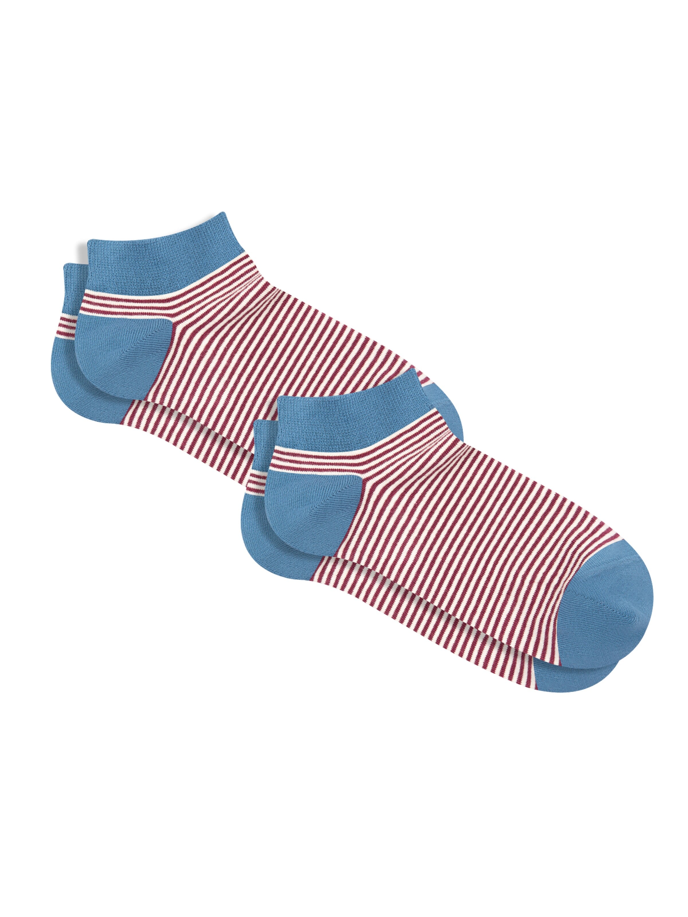 Albero Natur Socks 'Bio-Baumwoll-Sneakersocken Unisex - 2er Pack' in Red: front