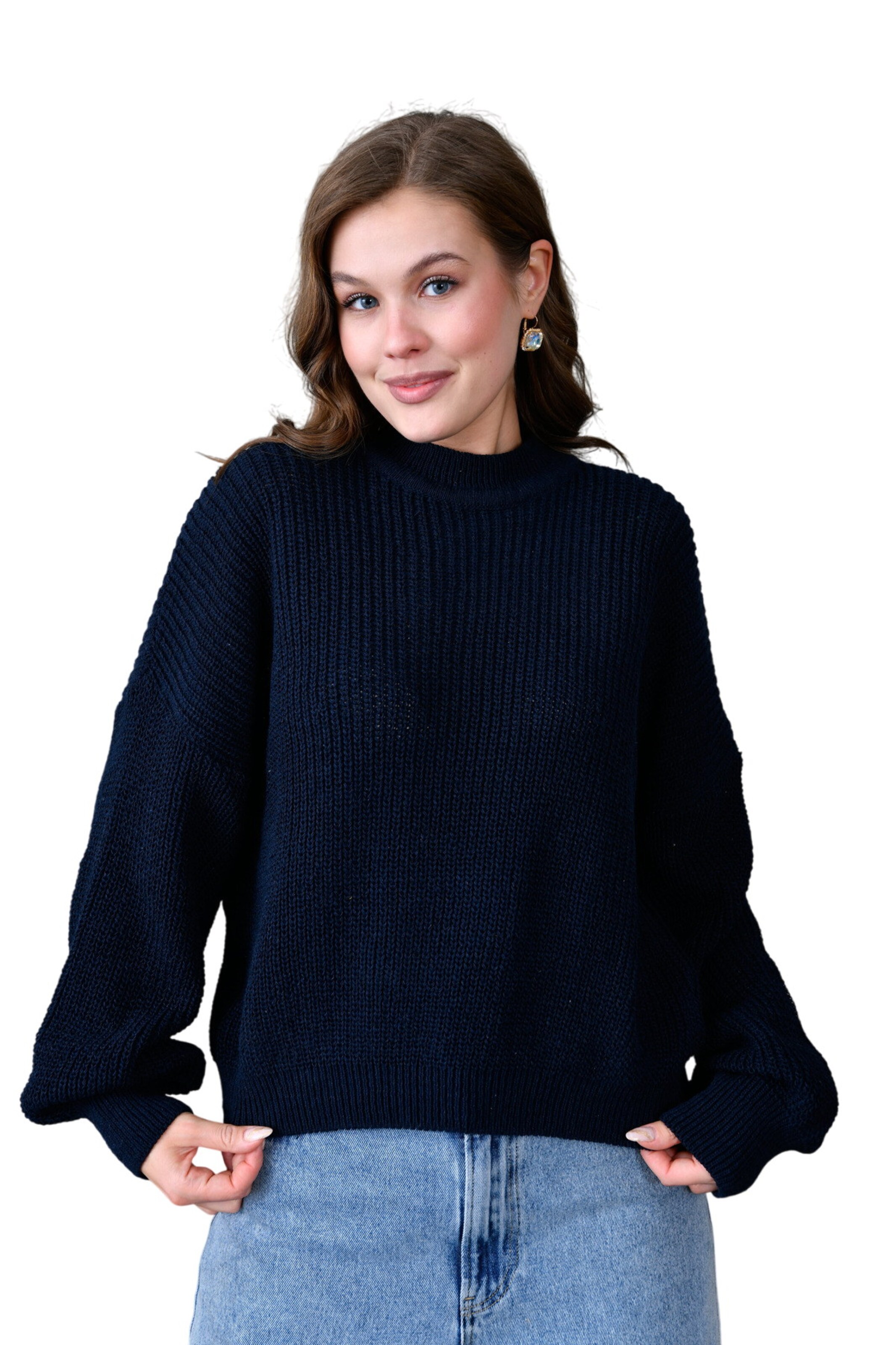 WOMAN VISION Trui in Blauw: voorkant