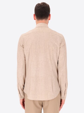 Distretto12 Comfort fit Overhemd 'Scarl' in Beige