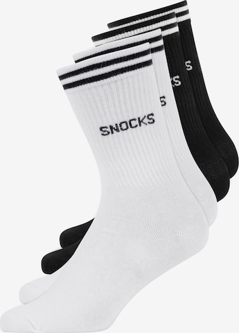 SNOCKS Athletic Socks in Black: front