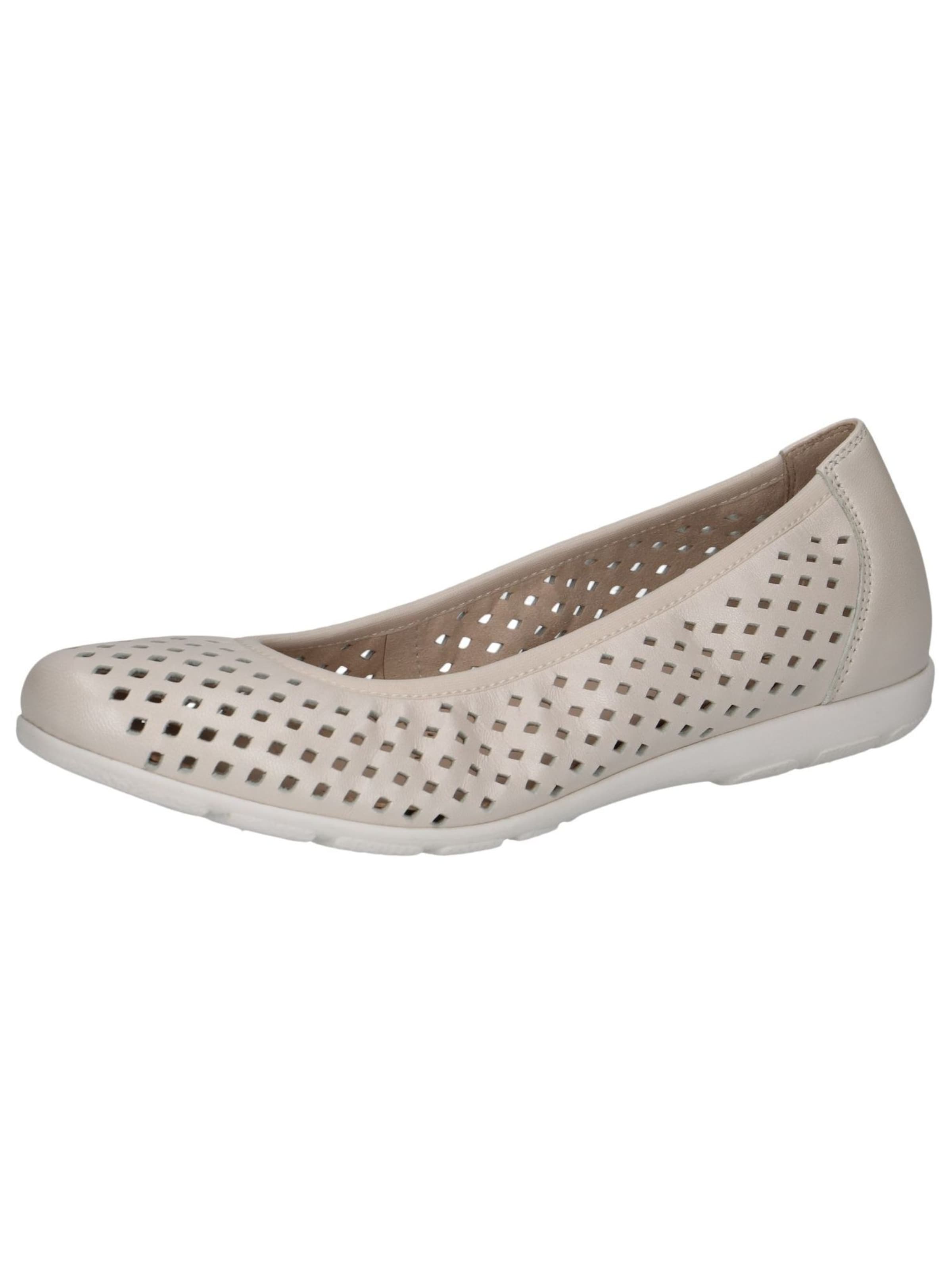 CAPRICE Ballet Flats in White: front