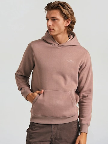 Sweat-shirt Funky Buddha en marron : devant