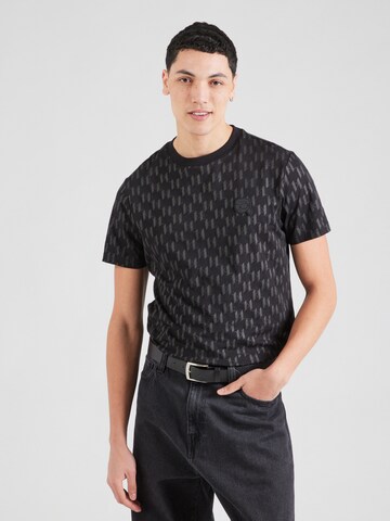 Tricou de la Karl Lagerfeld pe negru: față