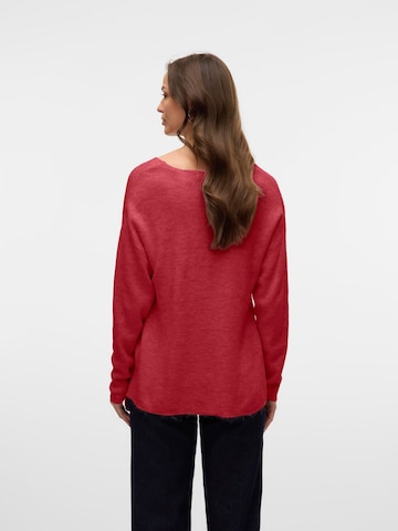 Pull-over 'VMLefile' VERO MODA en rouge