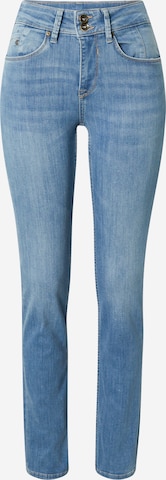 GARCIA Slimfit Jeans 'Caro' in Blauw: voorkant