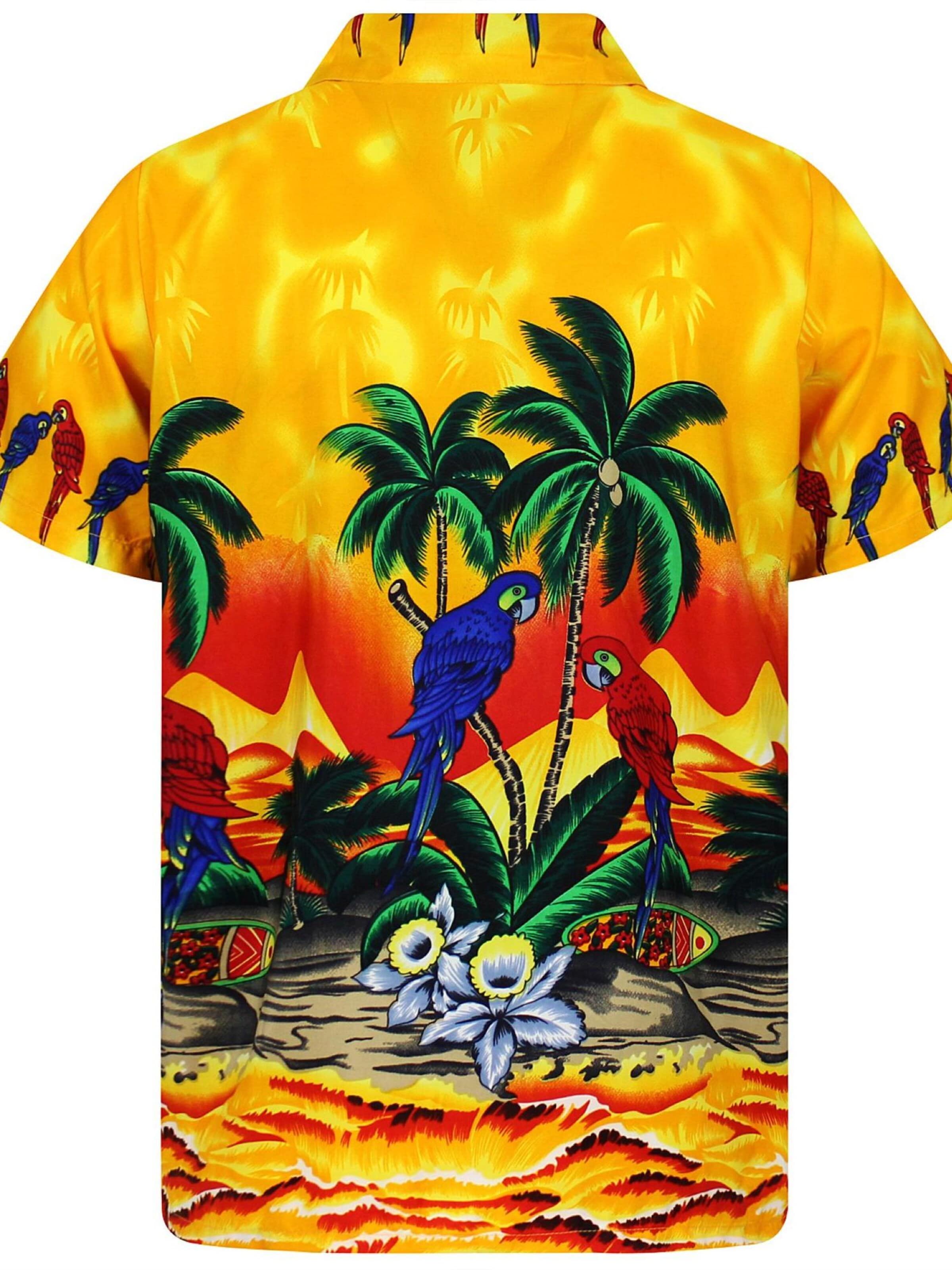 Maglietta 'Parrot' di King Kameha in giallo