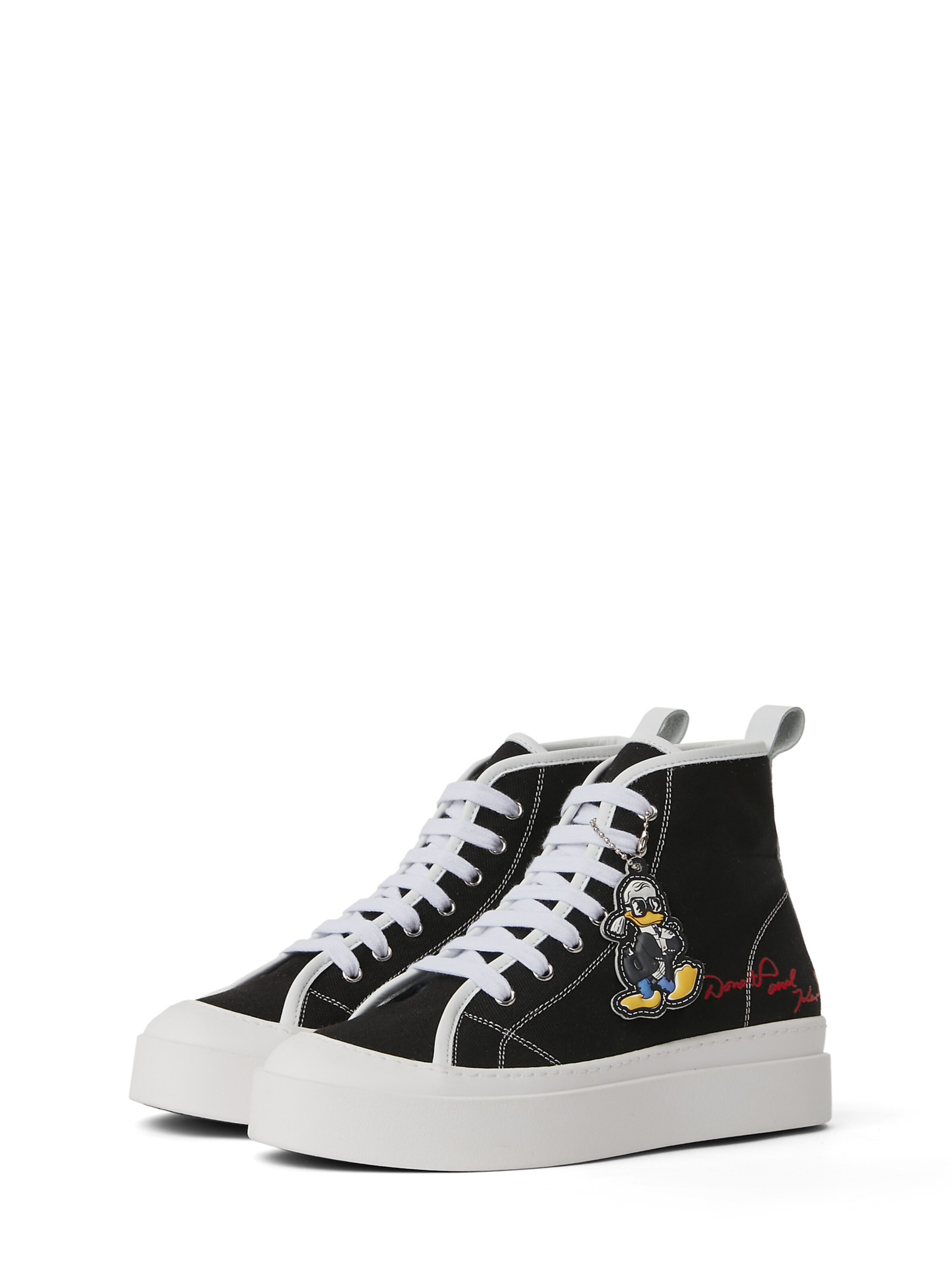 Baskets hautes 'Disney x KL' Karl Lagerfeld en noir