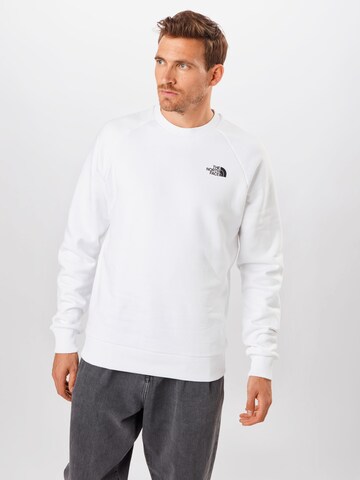 THE NORTH FACE Sweatshirt 'REDBOX' in White: front