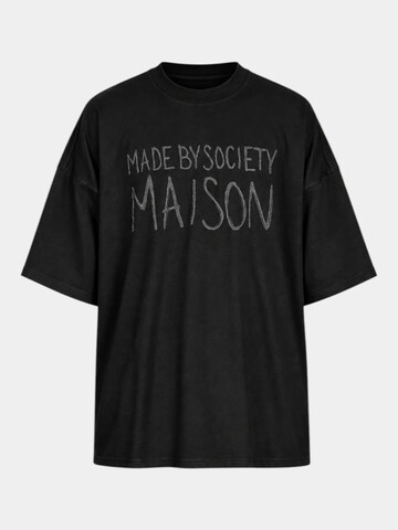 Maglietta 'Absolute Dark T-shirt - T17794' di Made By Society in nero: frontale