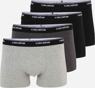 CECEBA Bokserice u siva melange / crna, Pregled proizvoda