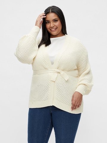 EVOKED Knit Cardigan 'Liomy' in Beige: front