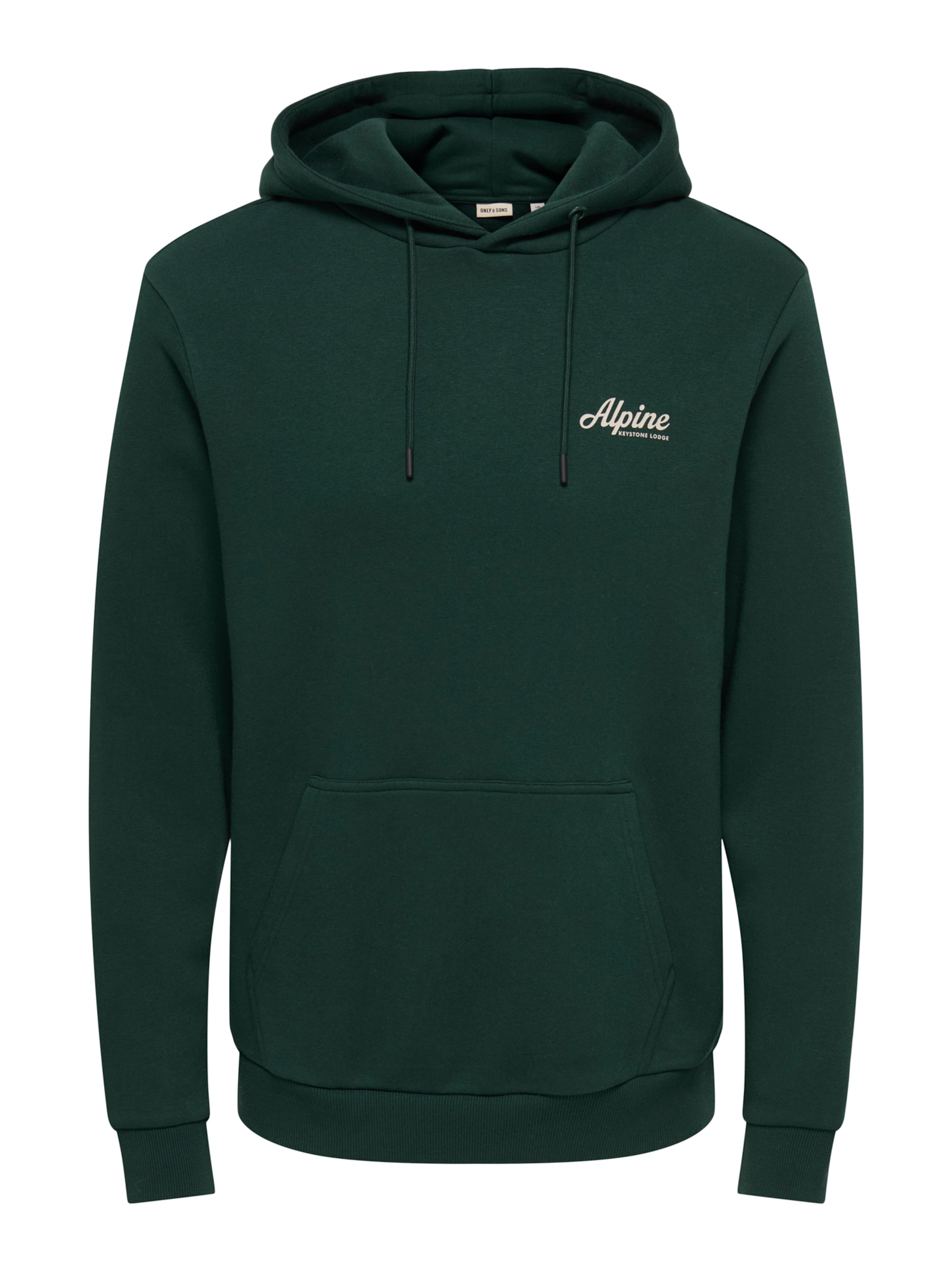 Felpa 'ONSCERES' di Only & Sons in verde: frontale