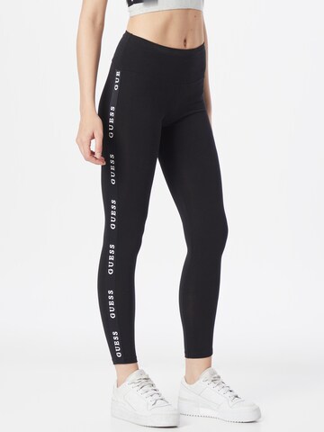 GUESS Skinny Workout Pants 'ALINE' in Black: front