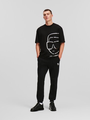 Maglietta 'Ikonik' di Karl Lagerfeld in nero