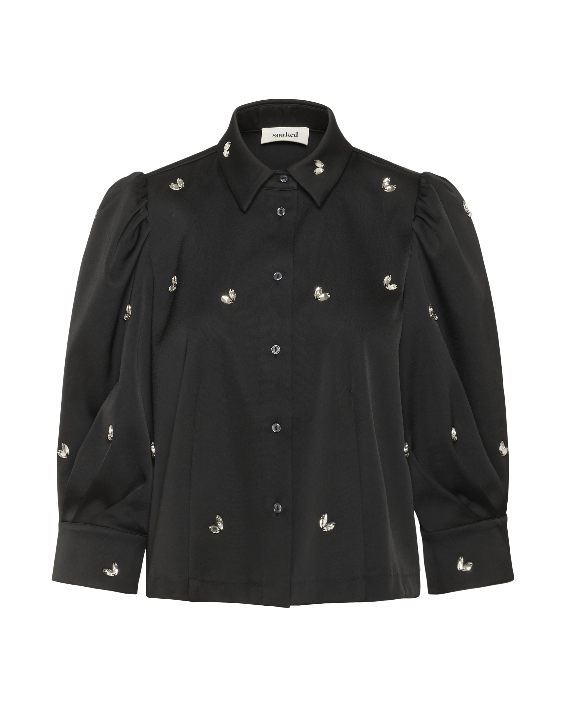 SOAKED IN LUXURY Blouse 'SLSelda Chiba' in Black: front