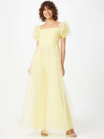True DecadenceVečernja haljina - žuta boja: prednji dio