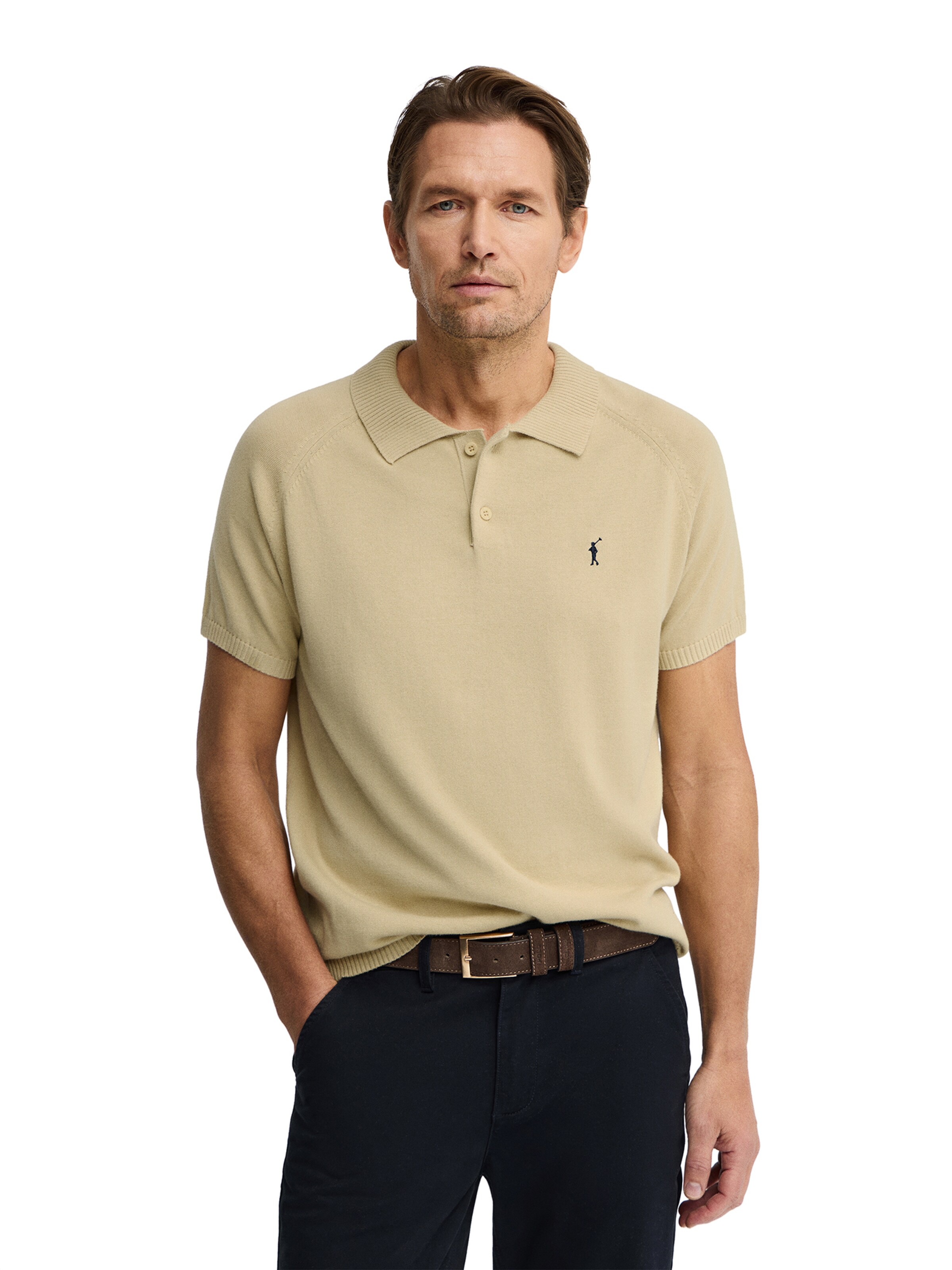 Polo Club Sweater in Beige: front