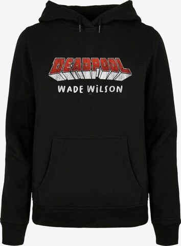 ABSOLUTE CULT Sweatshirt 'Deadpool - Aka Wade Wilson' in Zwart: voorkant