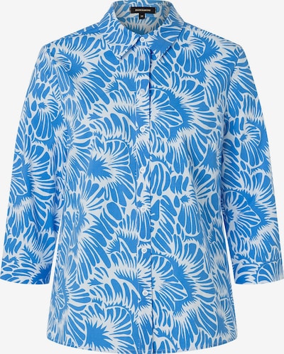 MORE & MORE Bluse in azur / weiß, Produktansicht