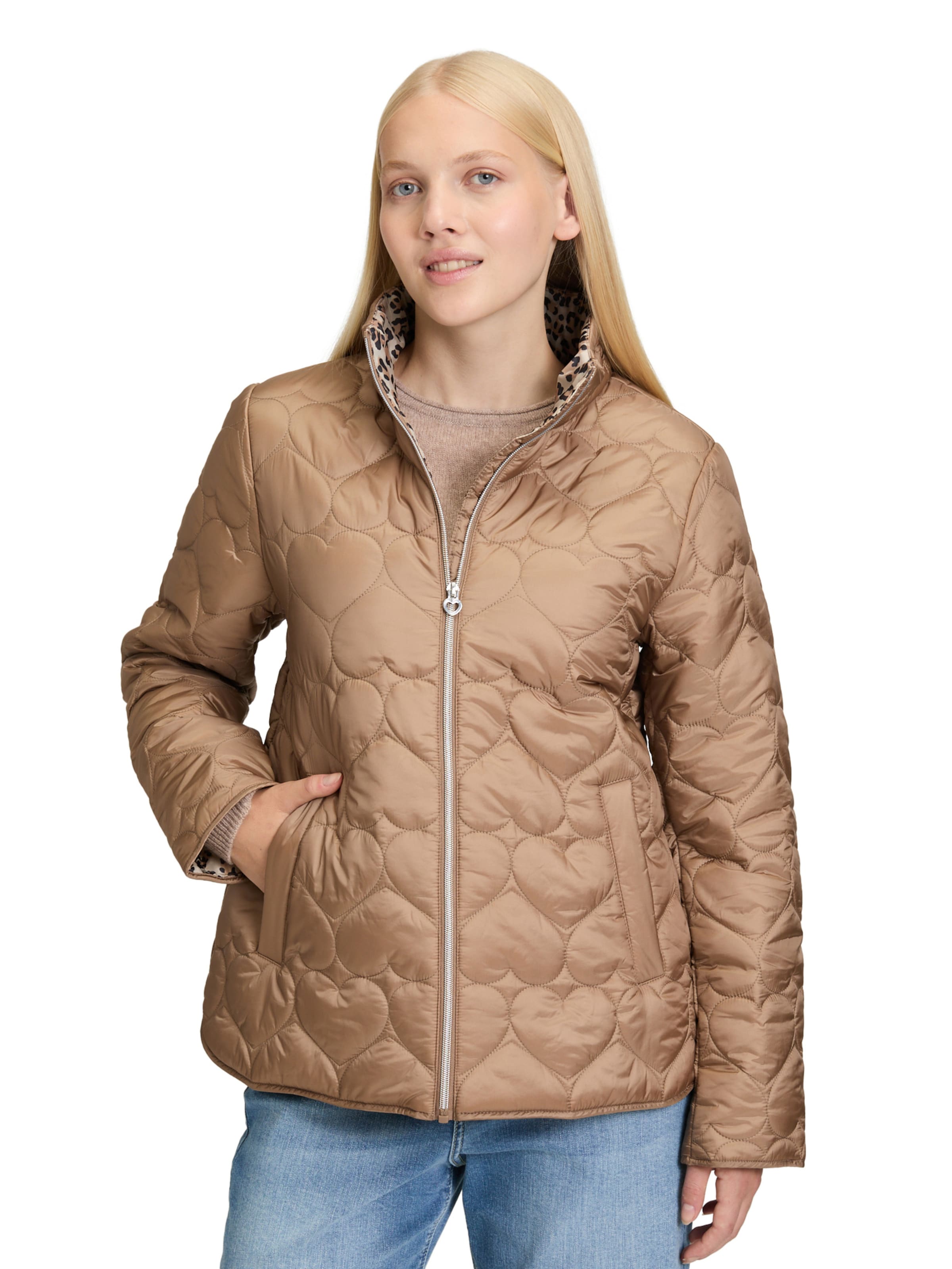 Cartoon Between-Season Jacket in Brown: front