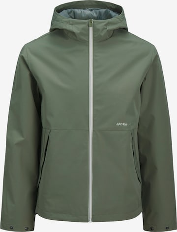 JACK & JONES Välikausitakki 'JJADAM' värissä vihreä: etupuoli