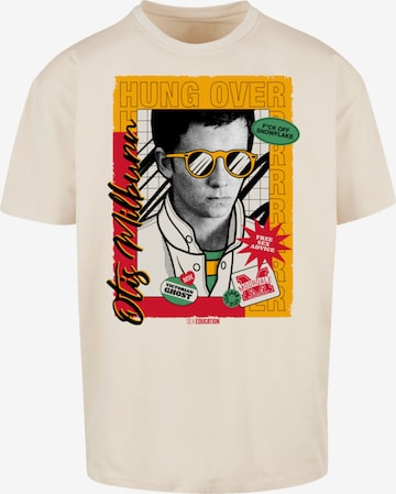 T-Shirt 'Sex Education Otis Hung Over Netflix TV Series' F4NT4STIC en beige : devant
