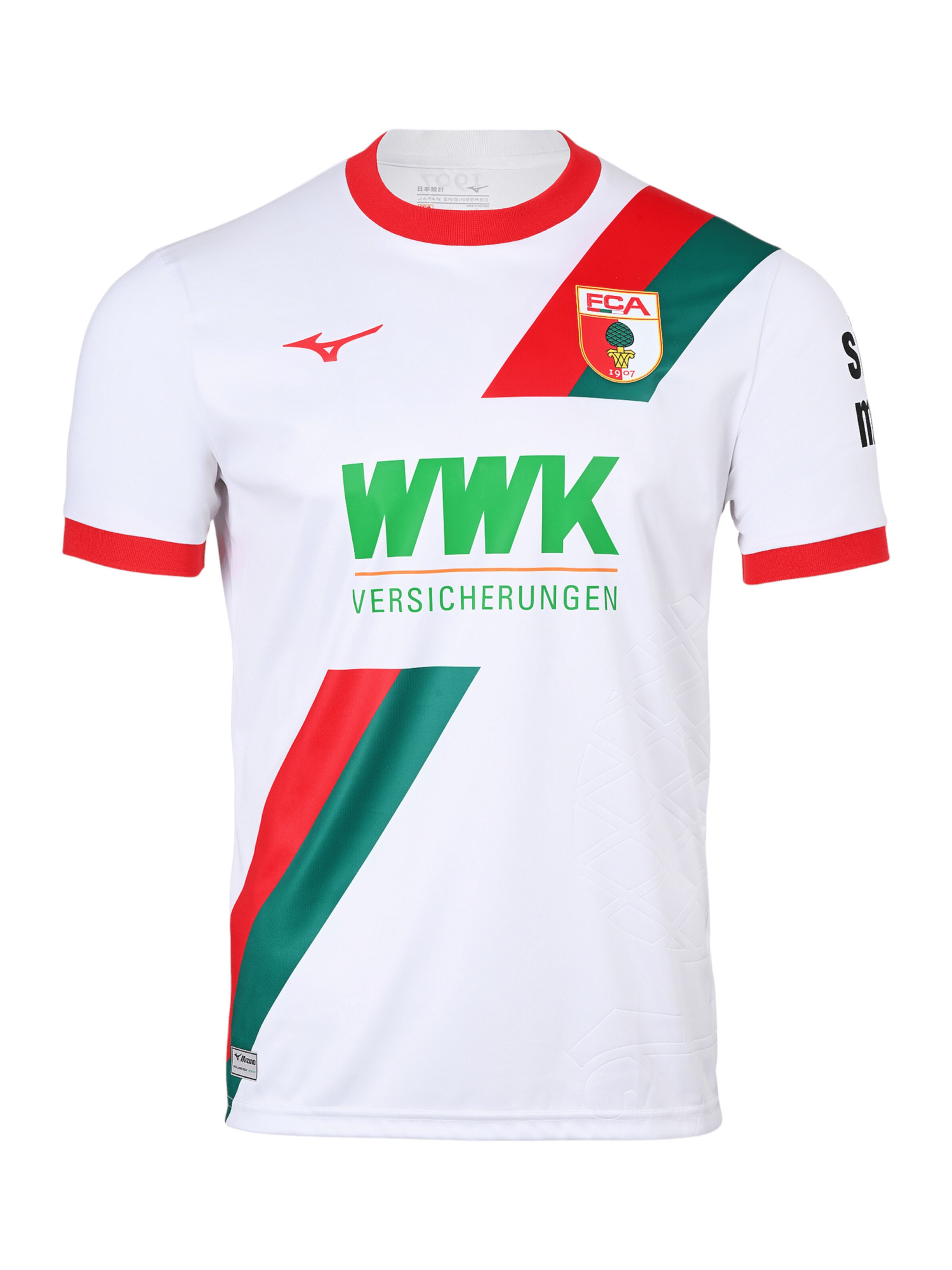 MIZUNO Trikot 'FC Augsburg' in Weiß: Vorderseite