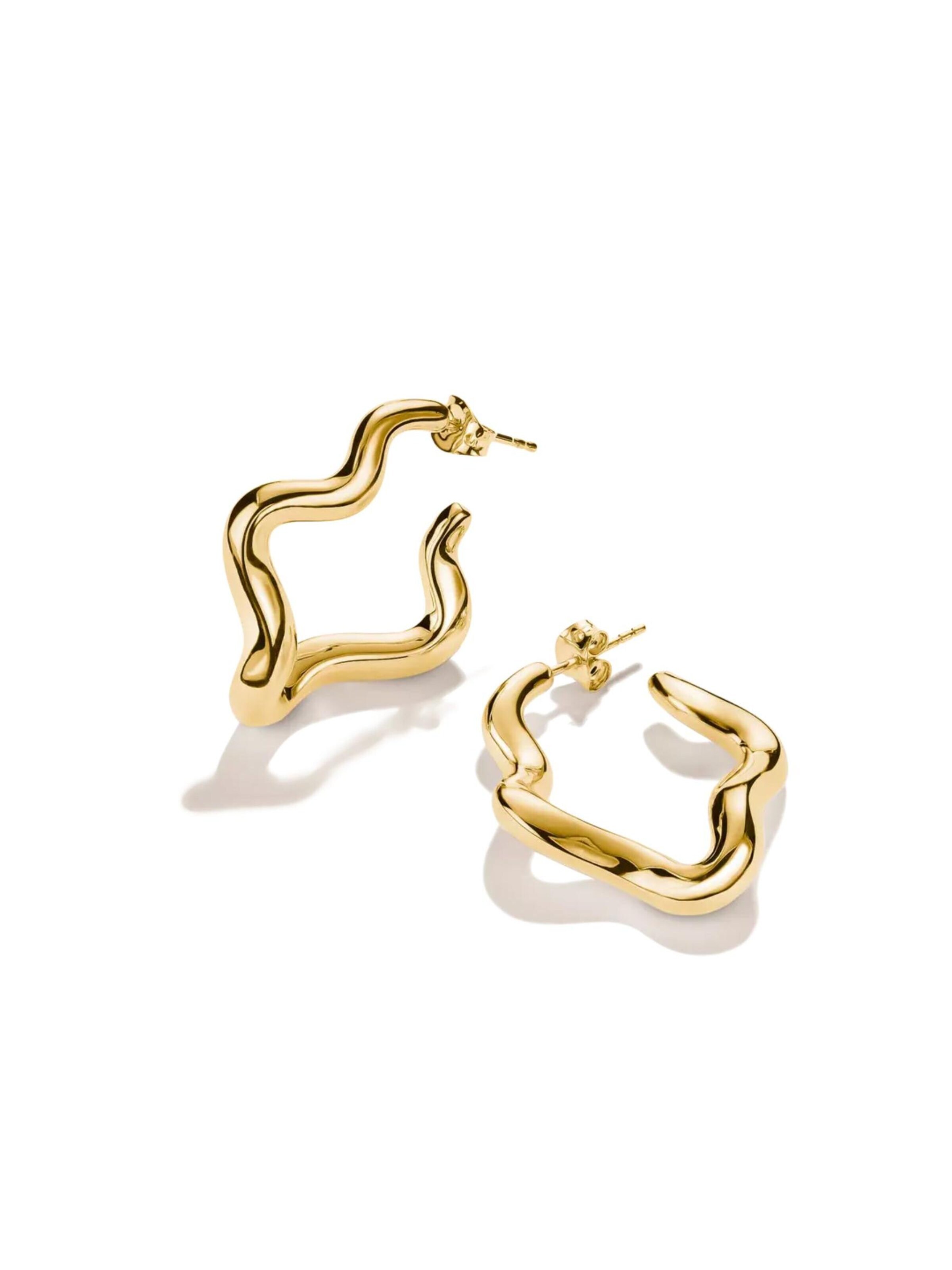 Boucles d'oreilles 'Vergoldete Große Creolen mit Geschwungenem Design' Thomas Sabo en or
