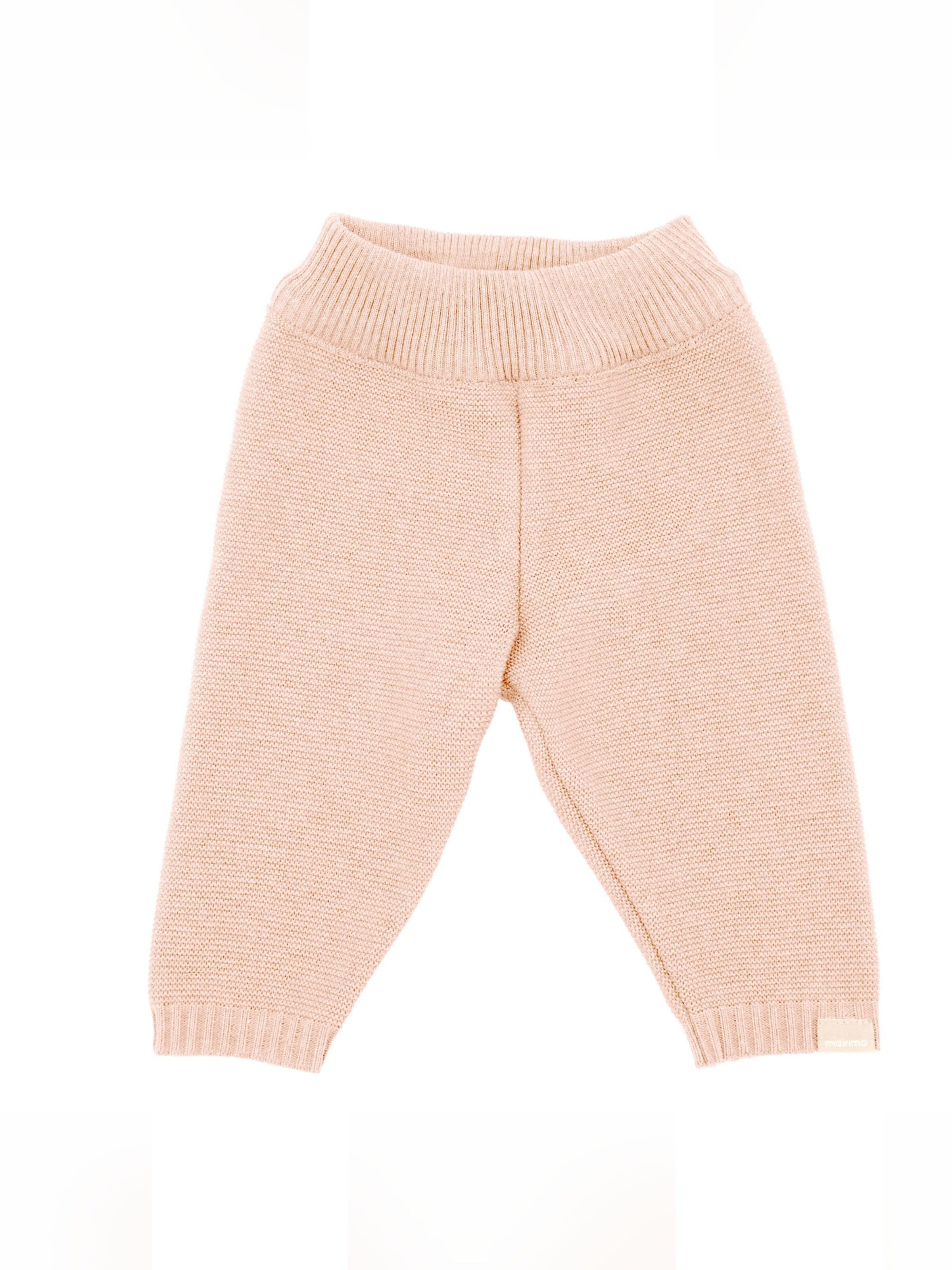 MAXIMO Pants 'GOTS BABY-Strickhose LL einfarbig' in Pink: front
