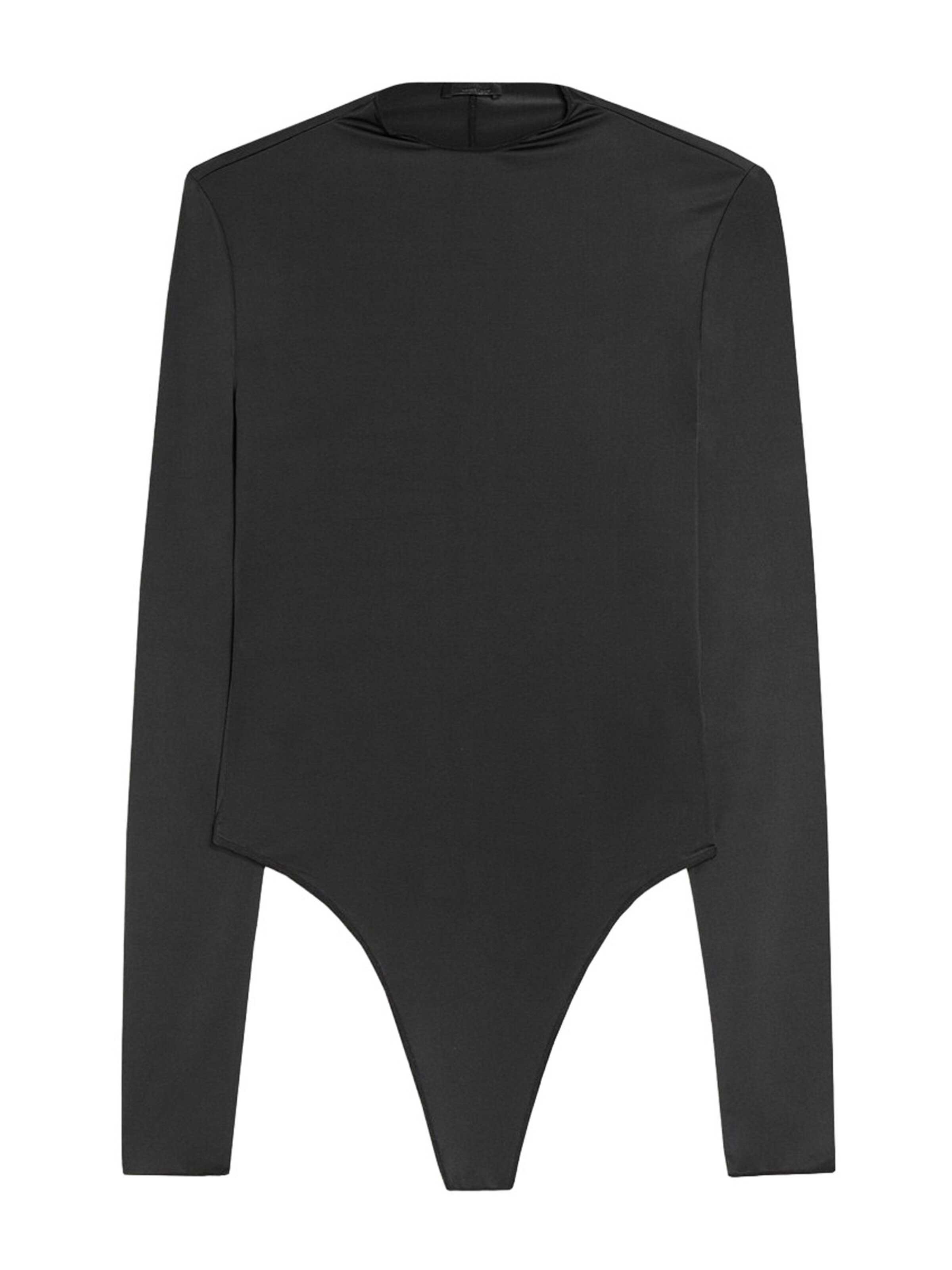 Bershka Shirt bodysuit in Black: front