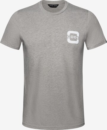 CODE-ZERO Shirt 'SALTWATER' in Grijs: voorkant