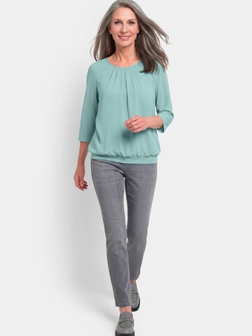 Goldner Bluse in Grün
