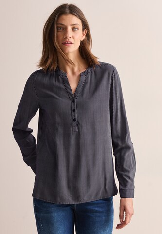 CECIL Gestreifte Bluse in Blau: Vorderseite