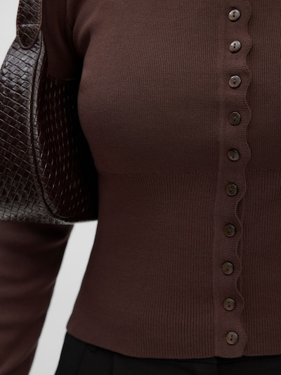 VERO MODA Cárdigan 'VMMyrna' en XS en chocolate, Vista del producto
