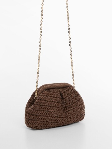 MANGO Clutch 'Amalfi' in Braun