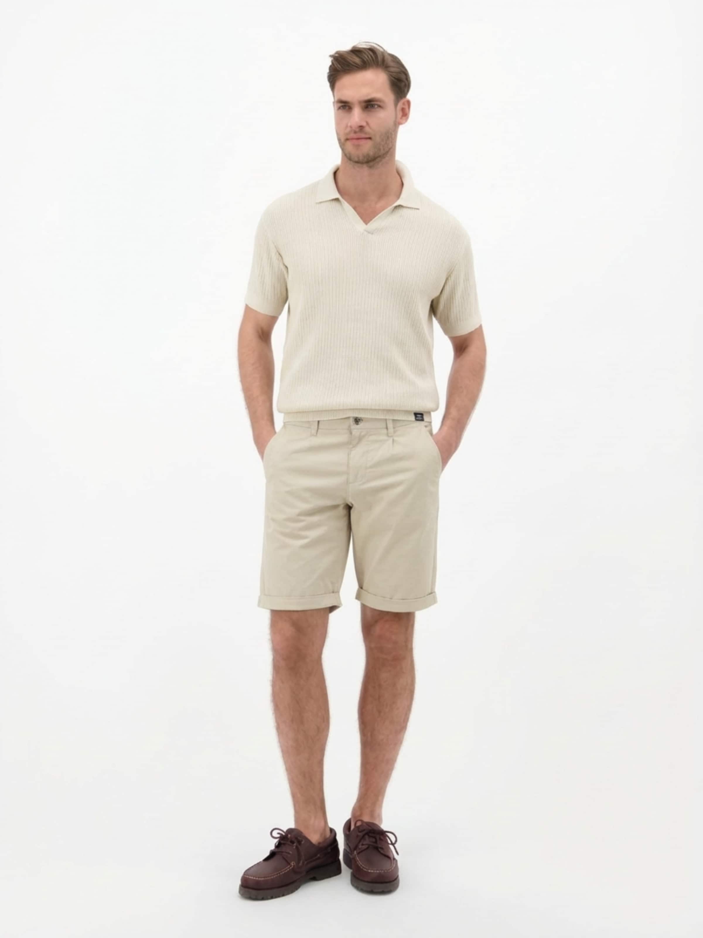 LERROS Regular Chino in Wit