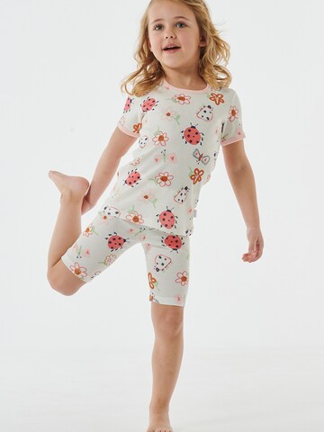 SCHIESSER Pajamas ' Nature Love ' in White: front