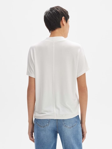 OPUS Тениска 'Sagie' в бяло