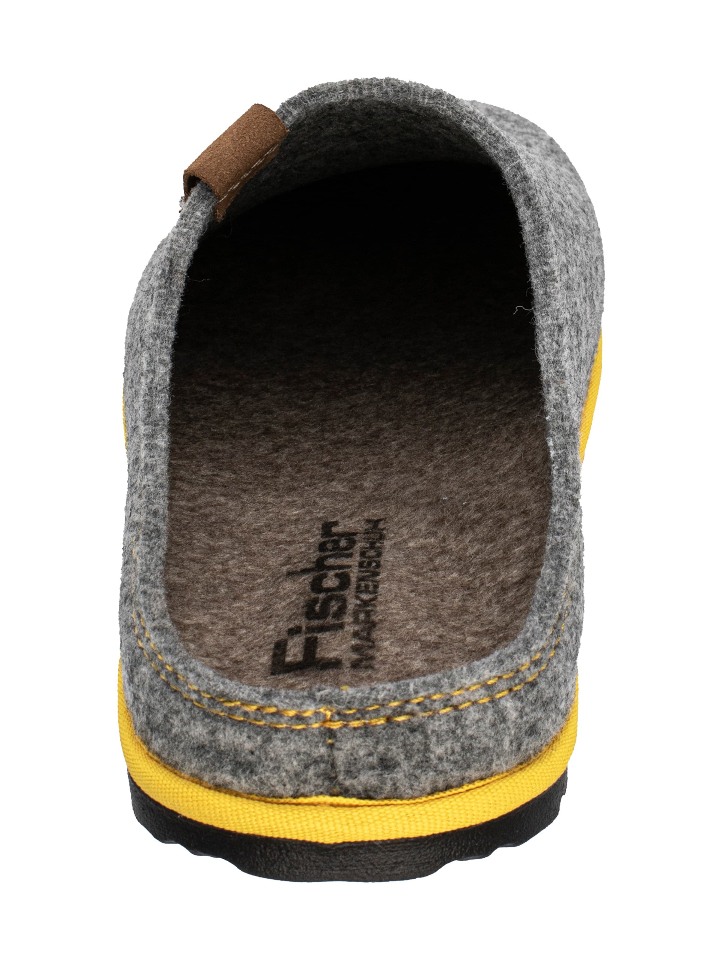 Fischer Markenschuh Slippers 'Helge' in Grey
