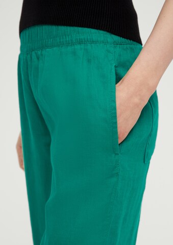 Wide leg Pantaloni di s.Oliver in verde