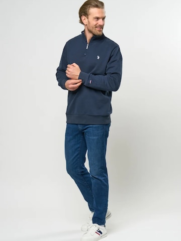 U.S. POLO ASSN. Sweatshirt 'Kurt' i blå